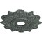 Ekena Millwork Preston Ceiling Medallion (Fits Canopies up to 4"), 17 1/2"OD x 4"ID x 1"P, Athenian Green Crackle CM17PRAGC - alternate 2